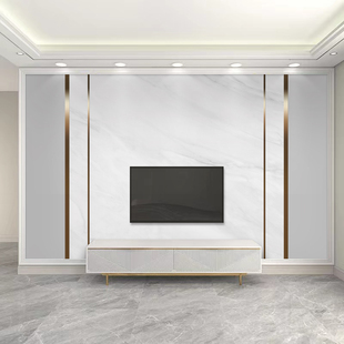 可上门安装电视背景墙壁纸立体大气现代大理石影视墙布壁画