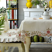 桌布布艺 欧式茶几桌布餐桌椅套椅垫布艺套装桌旗圆方形台布