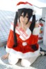 轻音少女 中野梓 圣诞装 cosplay 承接各种动漫服装假发定制