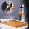 北欧创意玻璃冷水壶大容量水杯家用柠檬果汁凉水壶围炉冰茶茶配件