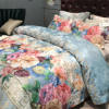 床单磨毛纯棉四件套100支全棉，被套秋冬加厚保暖床笠花卉床上用品