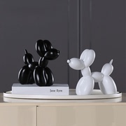 北欧INS创意简约彩色气球狗树脂工艺品摆件现代家居动物摆件