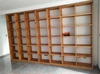 定制老榆木松木书架纯实木经济型组装满墙拼接书柜异形落地置物架