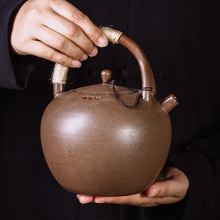 景德镇手工耐高温煮茶器复古日式文艺功夫煮茶壶电陶炉烧水壶单壶