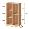 欧式落地书柜简易书架，简约现代小木柜子储物柜自由组合收纳置物柜