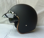 摩托车头盔复古头盔飞行盔哈雷内置遮阳小镜片可配面罩风镜泡泡镜