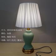 新中式卧室床头灯中国风高端奢华陶瓷台灯办公室，书桌温馨古典灯具