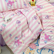 美乐蒂丨三利欧正版，授权儿童纯棉，卡通床上用品床单被套三件套定制