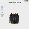 CHARLES&KEITH春夏女包CK2-10781983菱格链条单肩腋下水桶包女
