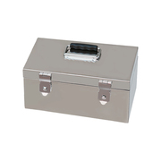 不锈钢多用途带锁箱子大号收纳箱储存箱防摔存钱箱手提箱子