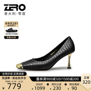 zro零度时尚正装女鞋夏季细跟鞋女式舒适尖头皮鞋通勤单鞋女