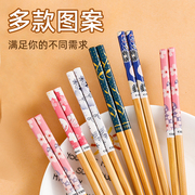 筷子家用高档纯天然竹筷，鸡翅木筷子家用无漆无蜡楠竹，筷子家用