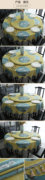 新中式复古圆桌1.3圆形台布餐桌布餐厅饭店酒店桌布大圆桌中国风