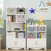 儿童书柜置物架小型欧式简易实木落地书架创意学生卧室收纳柜组合