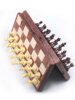 ub友邦大号仿木制国际象棋套装西洋跳棋64格磁性塑料棋子折叠棋盘