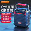 山水D35音响户外音箱k歌广场舞唱歌音箱便携自带声卡专业户外使用
