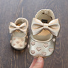春秋女童单鞋宝宝鞋子不掉跟男1-3岁婴儿学步鞋，软底防滑公主6个月