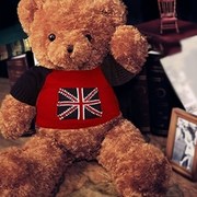 毛绒玩具熊美国(熊美国)泰迪熊公仔1.6米抱抱熊，女生日礼物超大号玩偶棕色