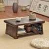 飘窗小桌子茶几实木炕几新中式，可折叠矮桌地桌，阳台榻榻米禅意茶桌