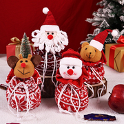 圣诞节创意小礼物袋平安夜苹果包儿童糖果袋针织时尚苹果袋