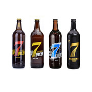 山东特产720ml泰山原浆啤酒7天鲜泰山精酿红7黄7蓝7雪啤两瓶装