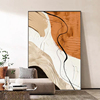 现代简约客厅装饰画抽象挂画肌理，感大幅玄关沙发，背景墙落地画壁画