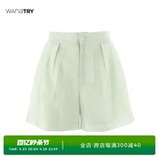 wana try浅草绿色超舒适短裤（套装搭配）