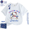 NASA儿童装100%纯棉女童短袖学生T恤HelloKitty猫洋气卡通上衣潮