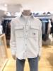 CK Jeans韩国24春男J325296布标方袋浅色水洗棉牛仔衬衫