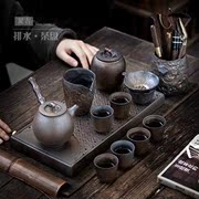 高档德化陶瓷功夫茶具套装仿古鎏金泡茶器茶壶茶杯茶盘整套工厂货