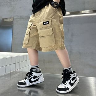 男童短裤2025新款夏季裤子儿童工装裤纯棉中裤大童五分裤童装夏装
