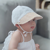 婴儿帽子儿童遮阳帽春夏薄款防紫外线宝宝，防晒鸭舌帽大帽檐棒球帽