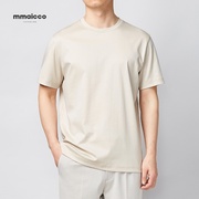 墨麦客男装新疆棉短袖，白色t恤男款夏季体恤，男士纯棉半袖体恤衫