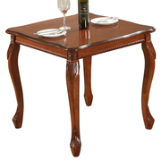 欧式实木餐桌椅组合小户型，家用吃饭桌子正方形，长方餐台圆形带