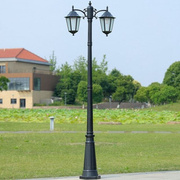 欧式庭院灯3米户外防水小区路灯，花园别墅道路，家用双头高杆景观灯
