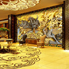3d浮雕龙风水(龙风水，)好运壁画ktv酒店宾馆，大堂吧台8d电视大型壁纸背