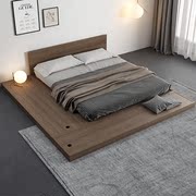 日式榻榻米床落地矮床1.5米次卧地踏经济型1.2米出租屋实木地台床