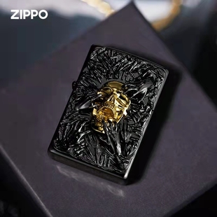 zippo煤油防风打火机之宝正版金色灵魂套装zippo送男友