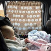 ins纯棉 宝宝汽车遮阳帘侧窗防晒车载车窗窗帘吸盘式卡通婴儿儿童