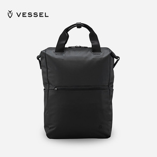 VESSEL高尔夫球背包男士黑色大容量手提包旅行商务双肩包