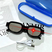名侦探柯南同款led红眼特效发光眼镜cos二次元，太阳镜搞怪夸张墨镜