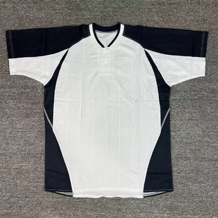 钻石球场日本套头棒球训练棒球比赛服，棒球衫涤纶成人儿童