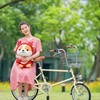 整发尚毅宠物狗猫日式自行车大小轮女式网红复古变速轻便通勤单车
