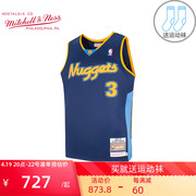 Mitchell Ness复古球衣刺绣AU球员版NBA掘金队06赛季艾弗森篮球服