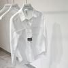 U+工厂出，客供高端，春秋修身白色长袖衬衫女牛津纺棉衬衣上衣