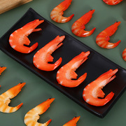 仿真虾模型 PVC大虾酒店菜品河虾基围虾海虾食物装饰摆设摄影道具