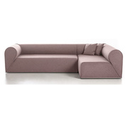 定制布艺沙发意式极简个性客厅，转角沙发小户型，实木客厅沙发组
