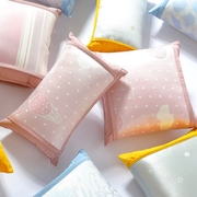 夏天夏季可爱粉色冰丝凉席靠垫套抱枕套靠垫沙发床头45×45