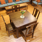 水曲柳实木新中式方桌八仙桌，棋牌桌多功能餐桌，长方形饭桌折叠圆桌