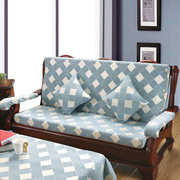 实木沙发垫带靠背加厚海绵中式红木沙发坐垫，联邦椅垫木质沙发垫